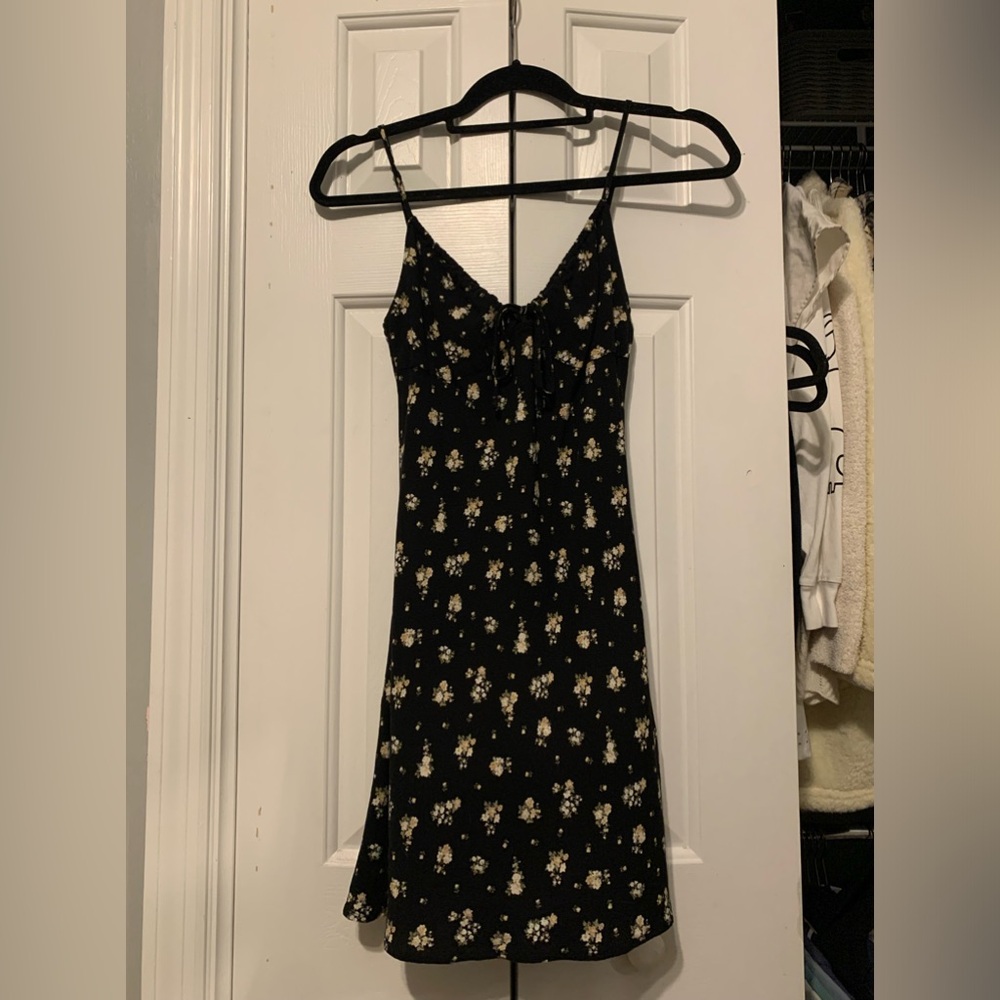 forever 21 black floral summer dress